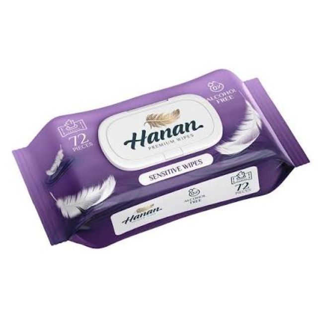 Hannan Sensitive Wipes 72'S